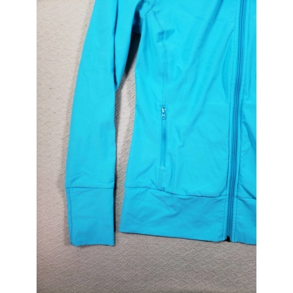 Xersion Jacket Womens Small High Neck Blue Long Sleeve Full Zip Pockets Outdoor - Picture 2 of 13